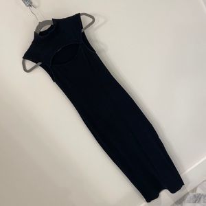 All Saints, keyhole black, sleeveless sweater, dress, size 4